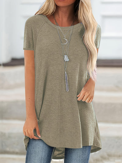 Laluna® Round Neck Short Sleeve T-Shirt