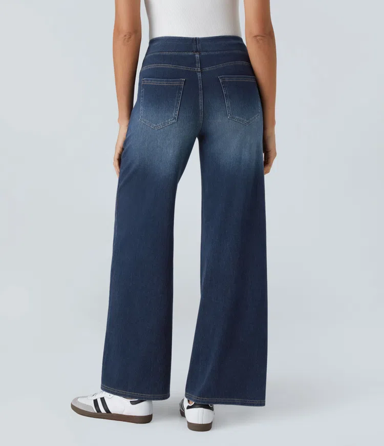 Laluna® | Comfortable high-waisted jeans