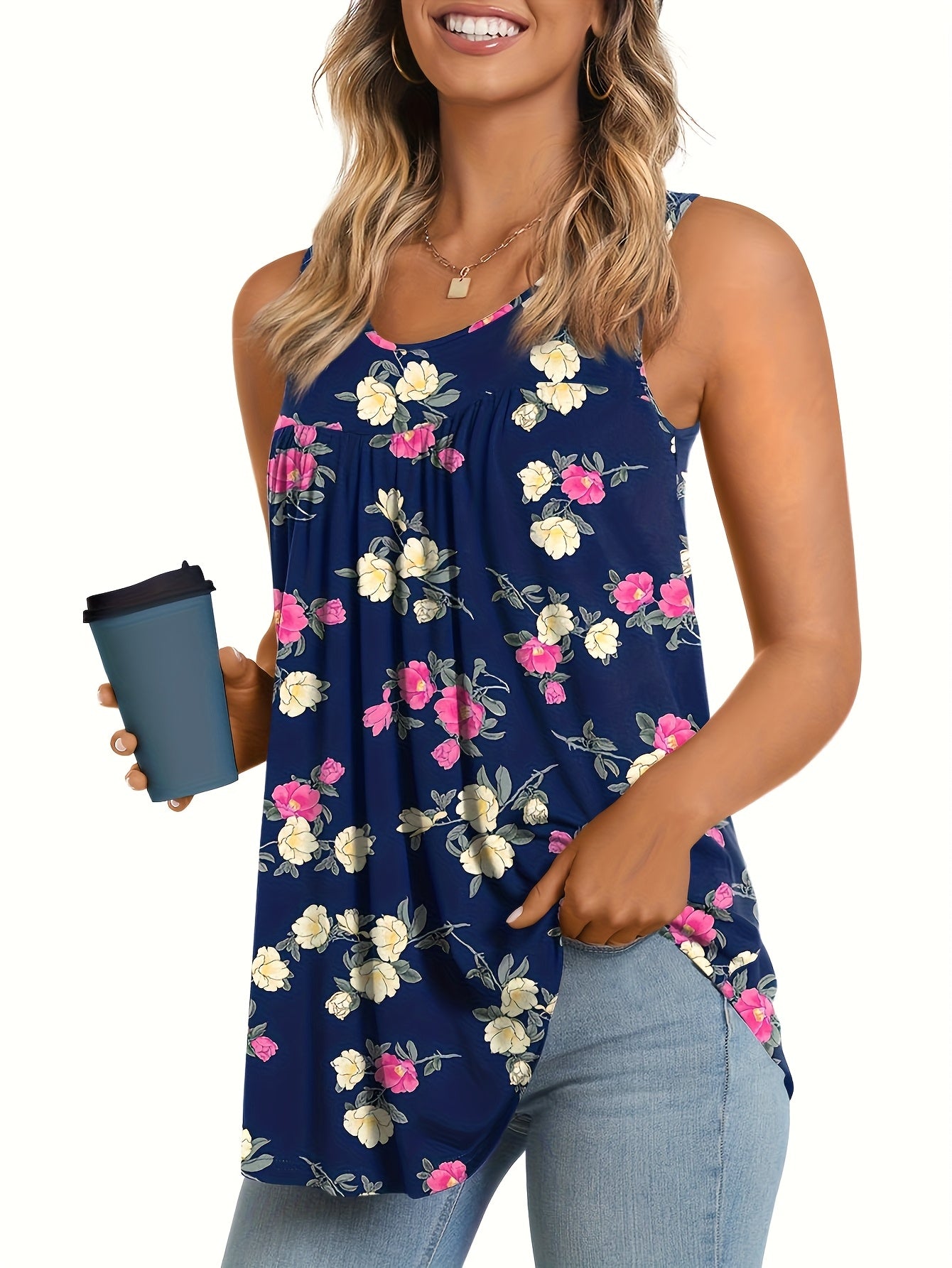 Laluna® | Chic Floral Pattern Blouse