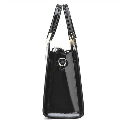 Laluna® | Glossy Crocodile Leather Tote