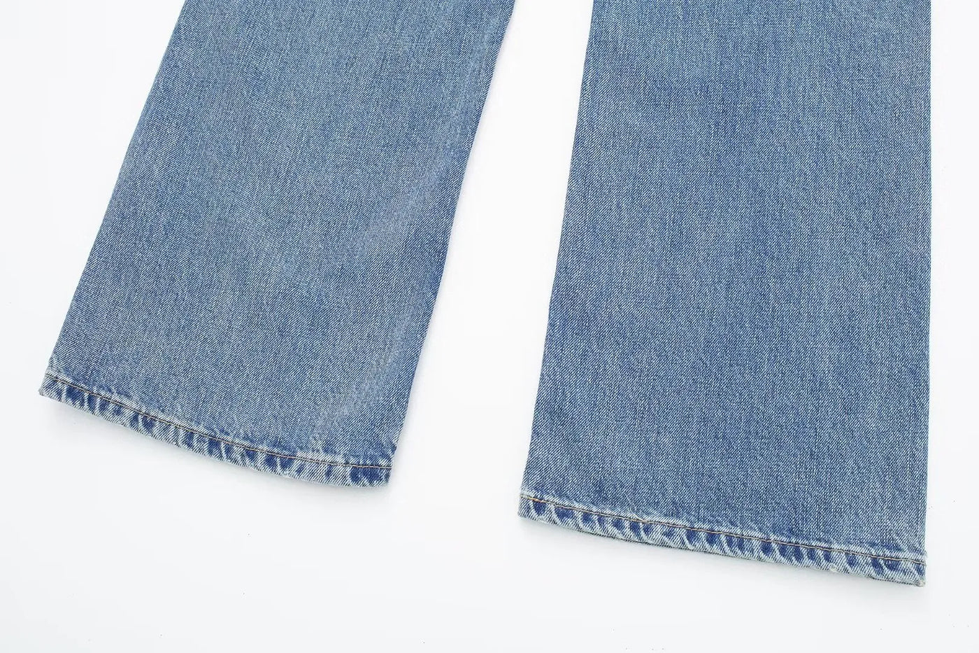 LALUNA® | WHITE STRAIGHT LEG BOXER JEANS