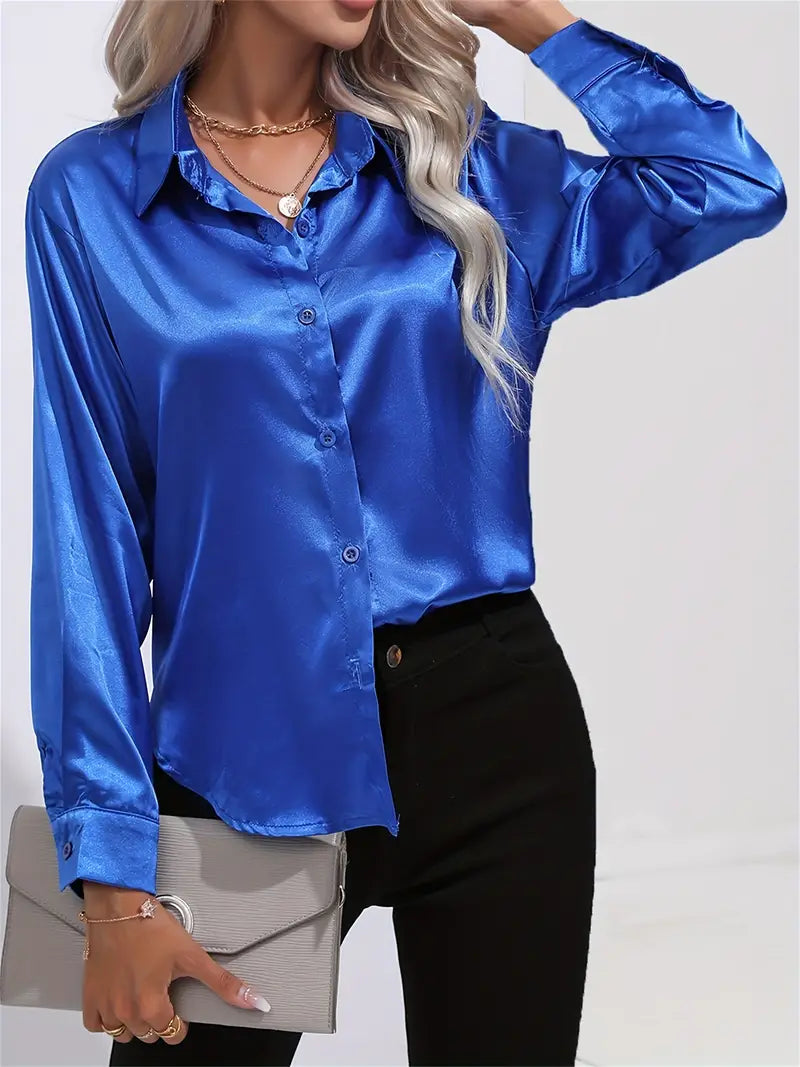 LALUNA® | Luxurious Satin Blouse
