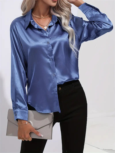LALUNA® | Luxurious Satin Blouse