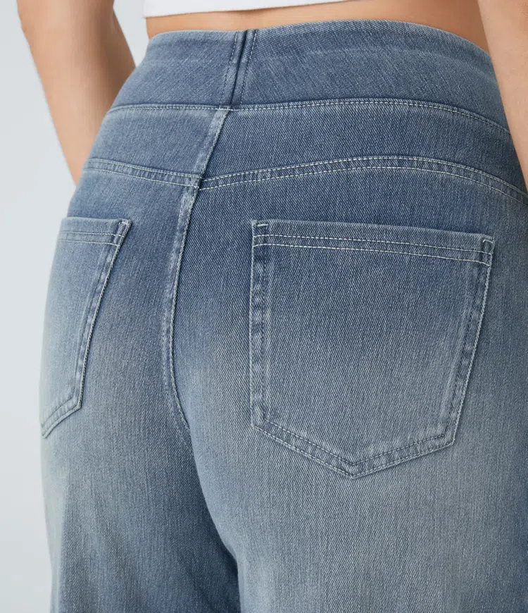 Laluna® | Cozy High-Waisted Jeans