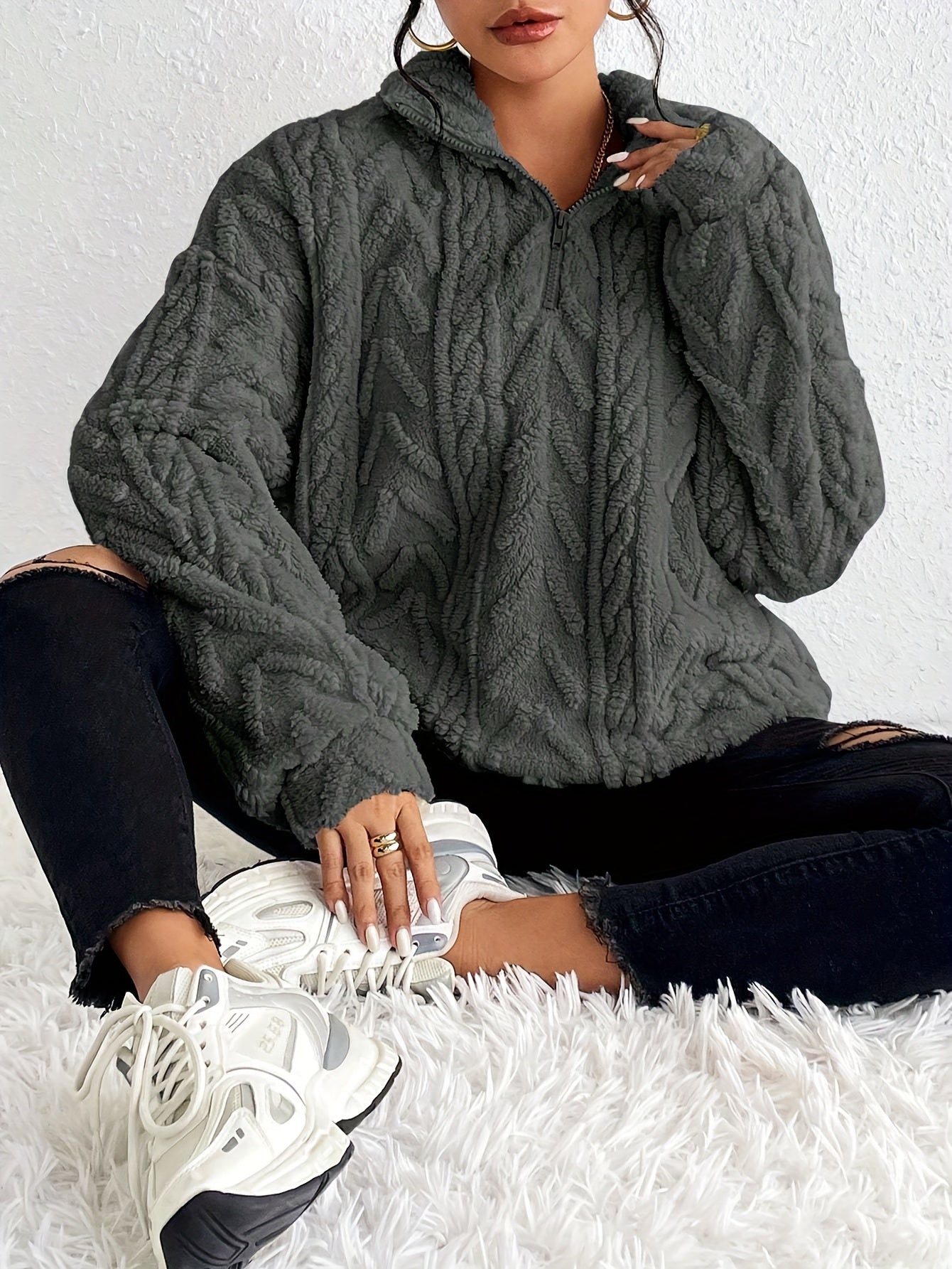 Laluna® | Stylish Fleece Sweater