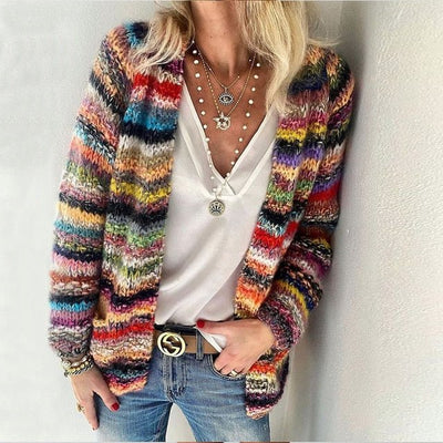 LUNA | Striped Knit Cardigan