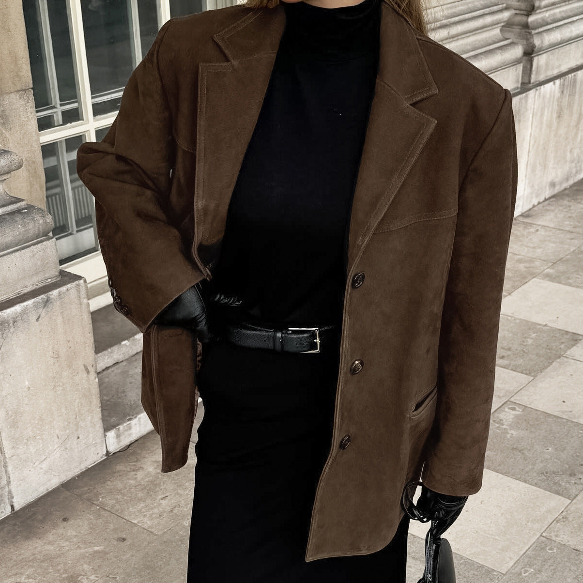 LALUNA® | Suede Blazer Jacket