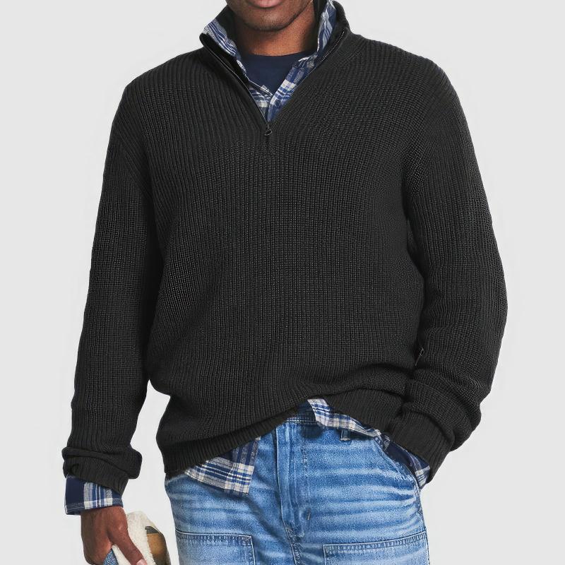LALUNA® | ZIP-UP KNITTED SWEATER