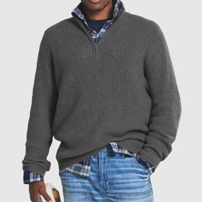 LALUNA® | ZIP-UP KNITTED SWEATER