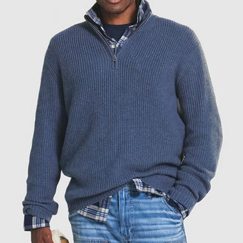 LALUNA® | ZIP-UP KNITTED SWEATER