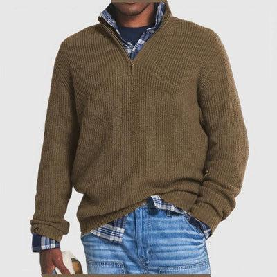 LALUNA® | ZIP-UP KNITTED SWEATER
