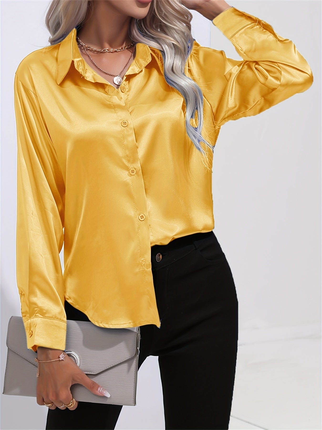 LALUNA® | Luxurious Satin Blouse