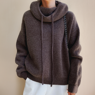 Laluna® Merino Wool Turtleneck Sweater