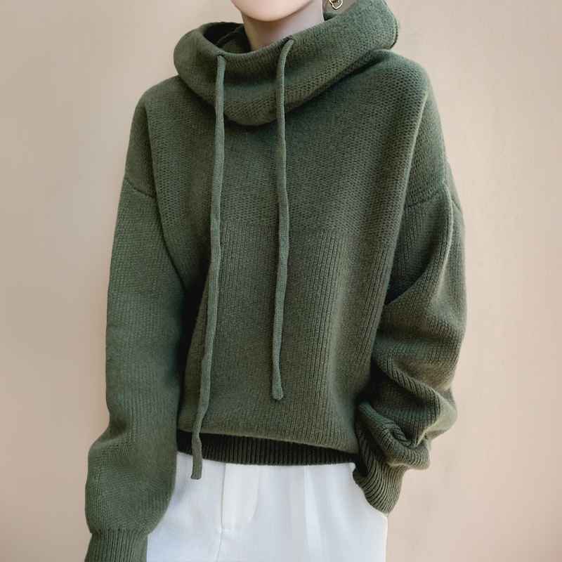Laluna® Merino Wool Turtleneck Sweater