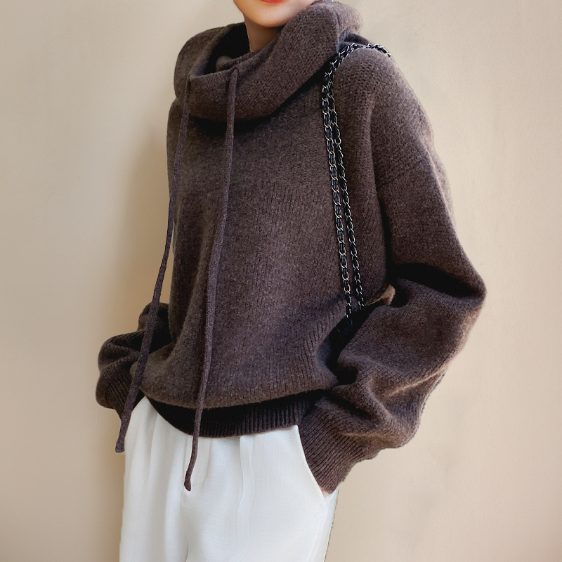Laluna® Merino Wool Turtleneck Sweater