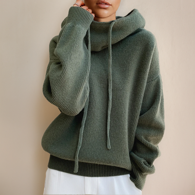 Laluna® Merino Wool Turtleneck Sweater