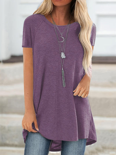 Laluna® Round Neck Short Sleeve T-Shirt