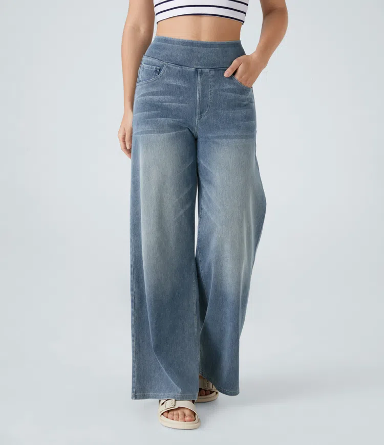 Laluna® | Comfortable high-waisted jeans