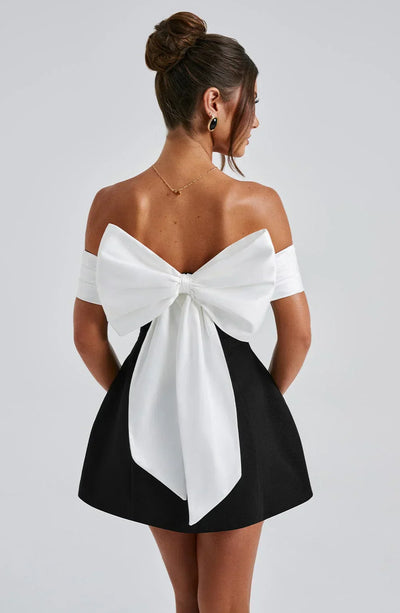 Laluna® | Black & White Mini Dress