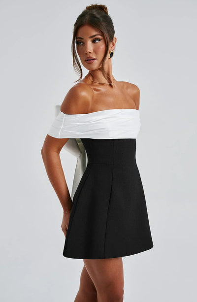 Laluna® | Black & White Mini Dress