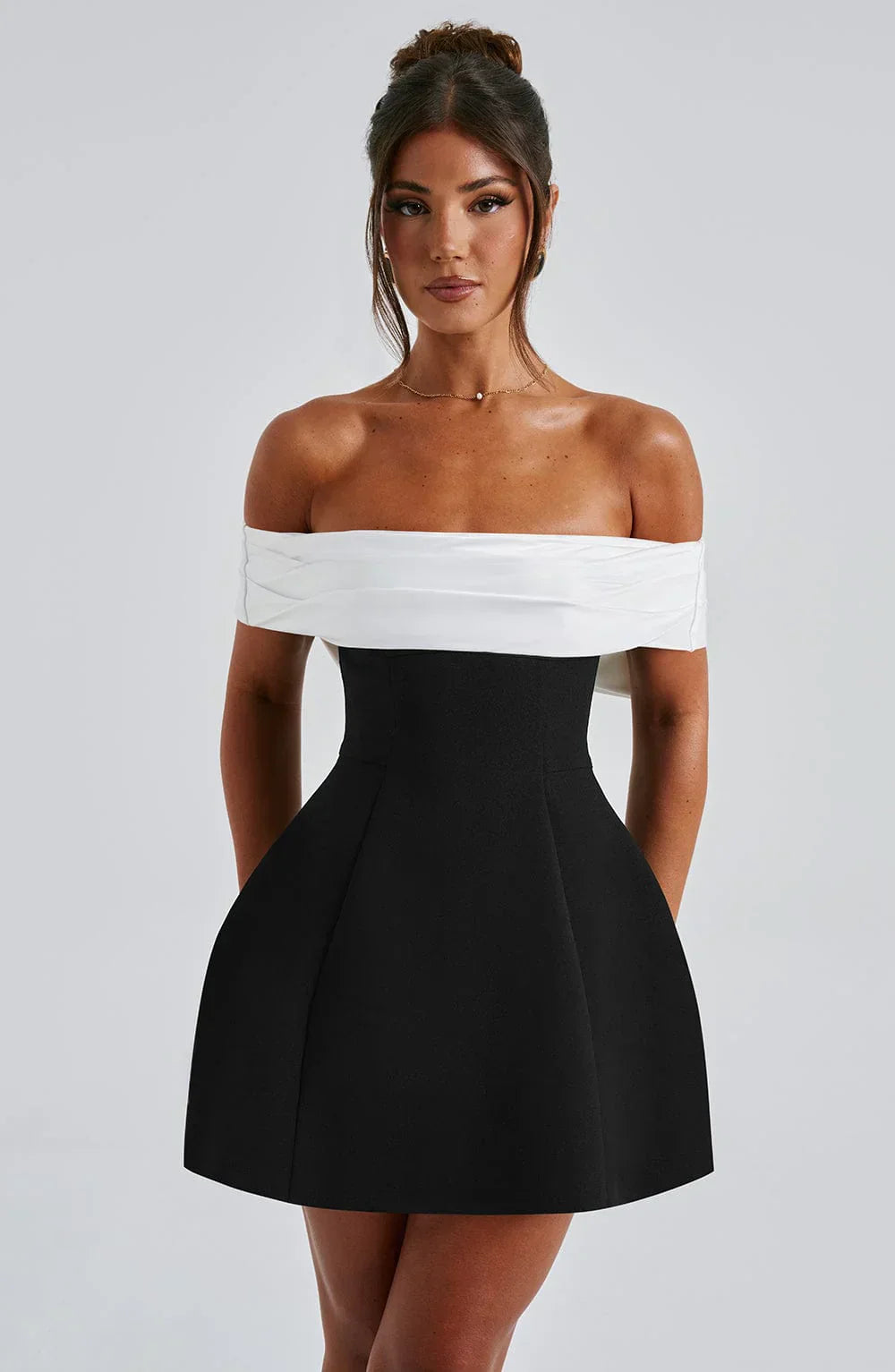 Laluna® | Black & White Mini Dress