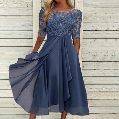 Laluna® | Elegant Summer Dress with Chic Neckline