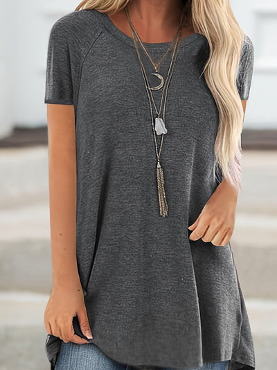 Laluna® Round Neck Short Sleeve T-Shirt