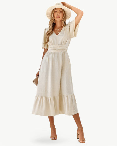 Renée | Chic V-Neck Dress