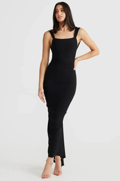 Laluna® | Sleeveless Pleated Backless Dress
