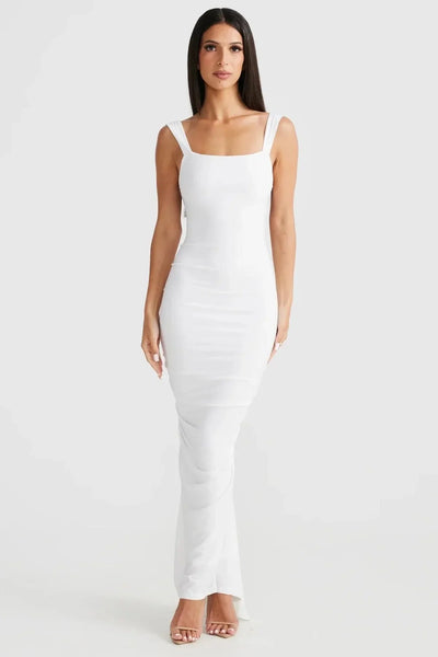 Laluna® | Sleeveless Pleated Backless Dress