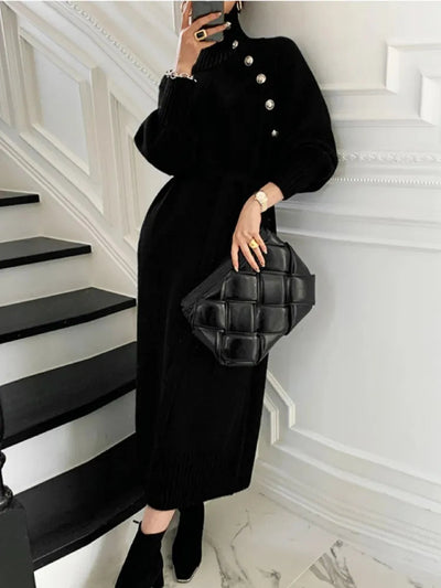 LALUNA® | CHIC TURTLENECK DRESS