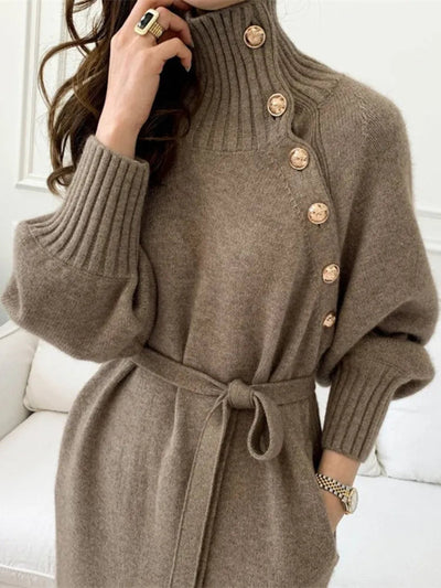LALUNA® | CHIC TURTLENECK DRESS