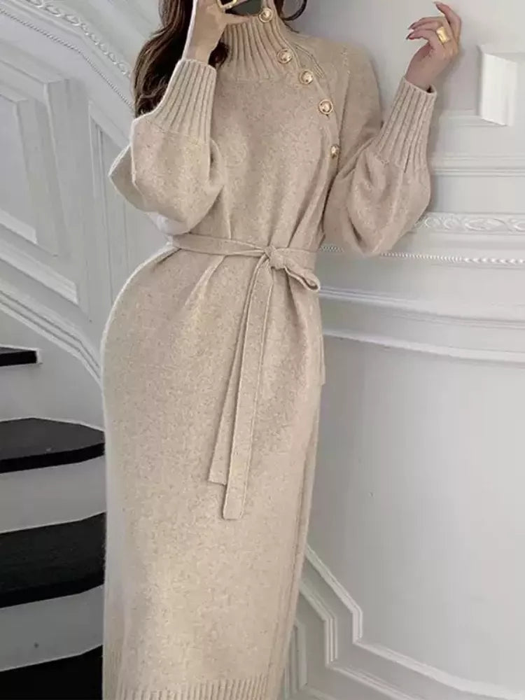 LALUNA® | CHIC TURTLENECK DRESS