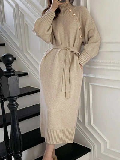 LALUNA® | CHIC TURTLENECK DRESS