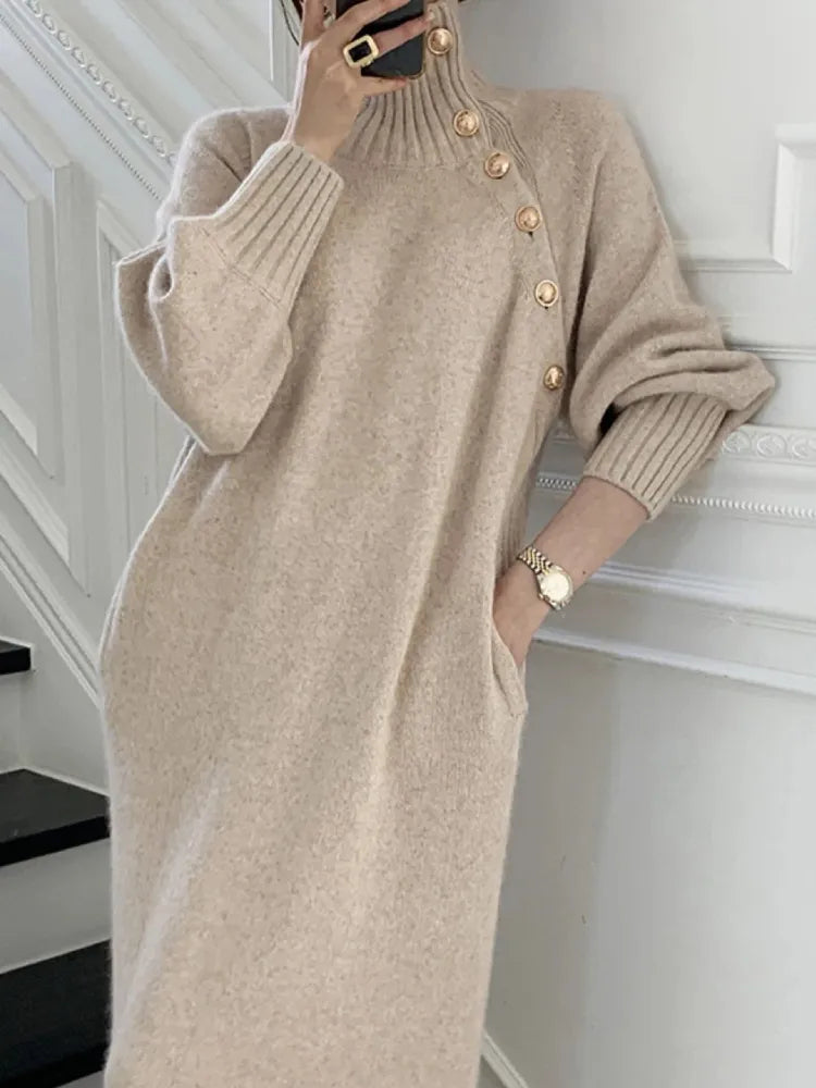 LALUNA® | CHIC TURTLENECK DRESS
