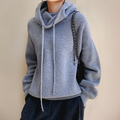 Laluna® Merino Wool Turtleneck Sweater