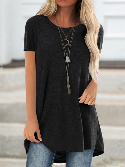Laluna® Round Neck Short Sleeve T-Shirt