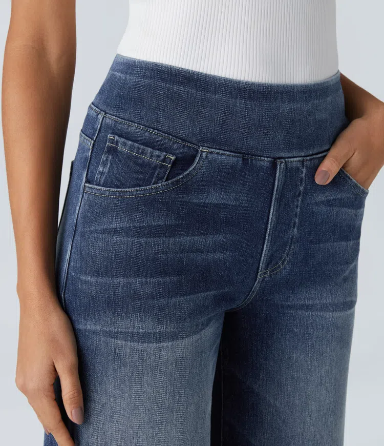 Laluna® | Comfortable high-waisted jeans