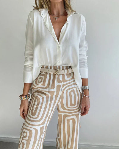 Kammay Chic Pant Set – Comes with Blouse and Belt