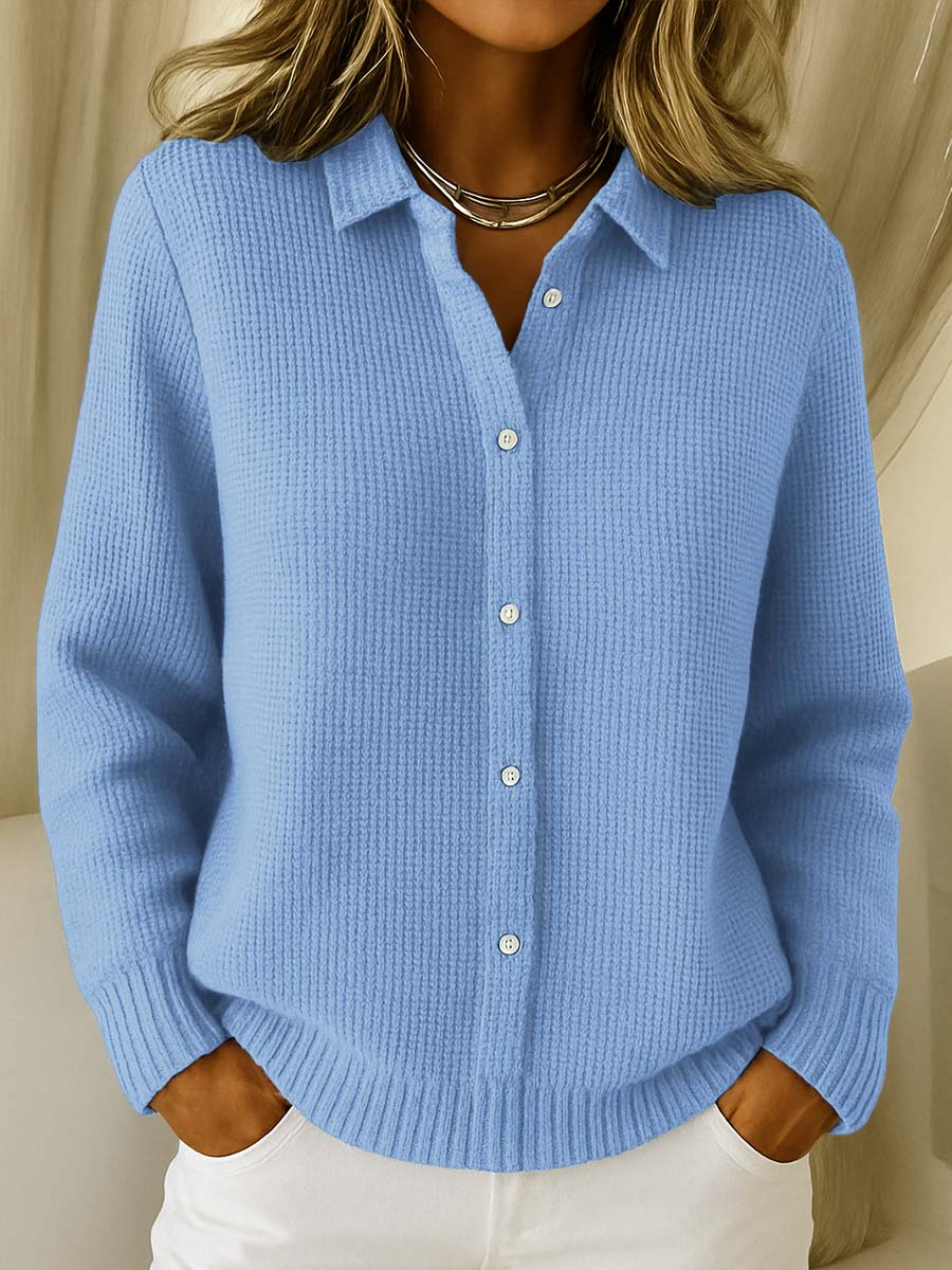 Laluna® | Classic knitted cardigan with buttons