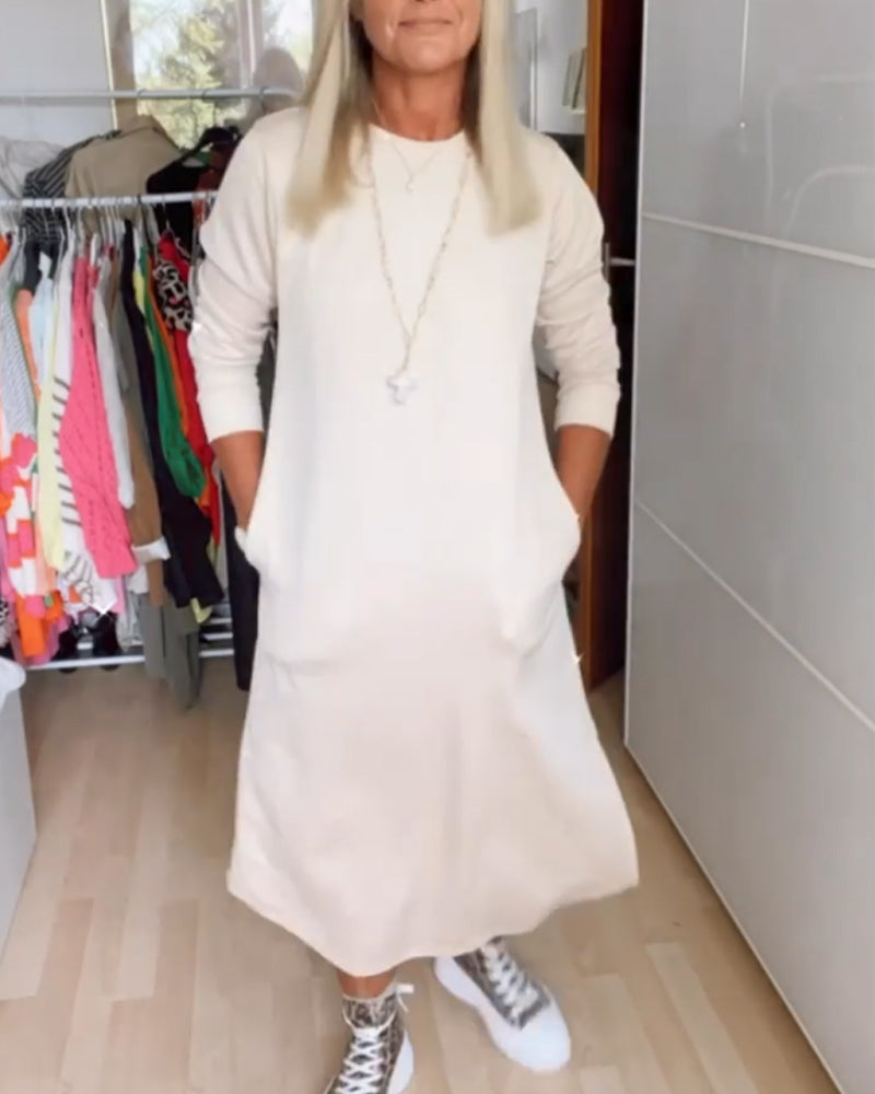 Laluna® | Round Neck Casual Dress