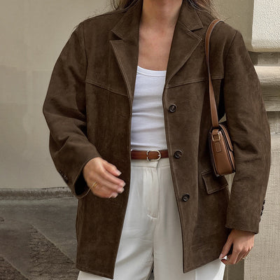 LALUNA® | Suede Blazer Jacket