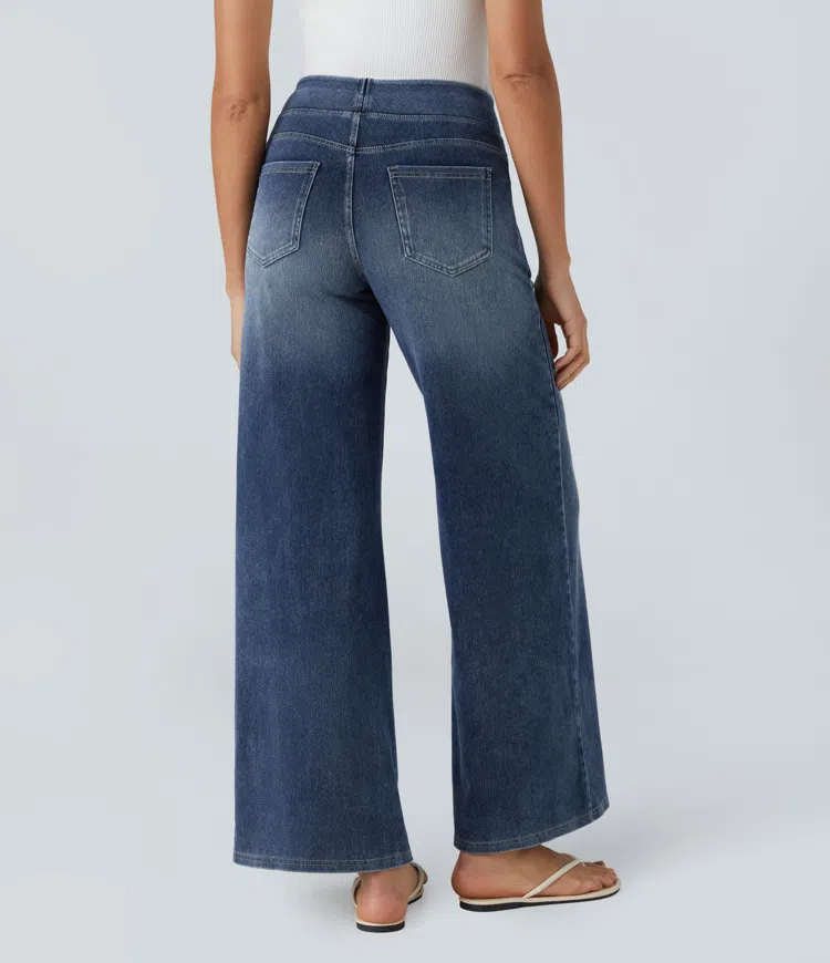 Laluna® | Comfortable high-waisted jeans