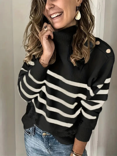 Laluna® | Striped Knit Sweater