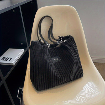 LALUNA® | Plush Cord Shoulder Bag