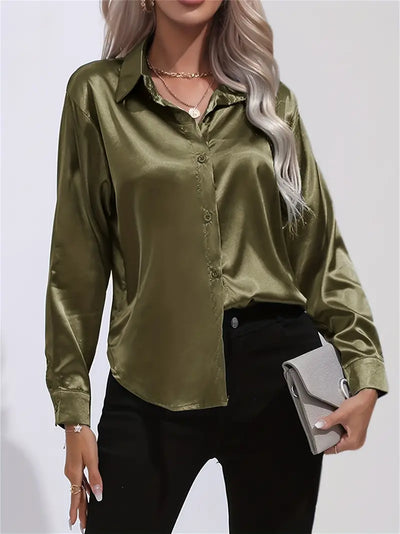 LALUNA® | Luxurious Satin Blouse