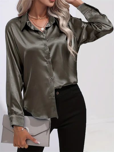 LALUNA® | Luxurious Satin Blouse
