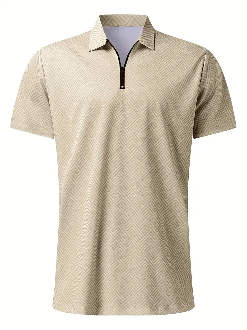V-Neck Zippered Ensemble