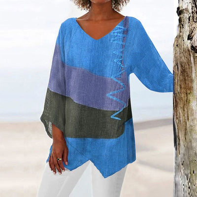 Helene | Chic V-Neck Blouse