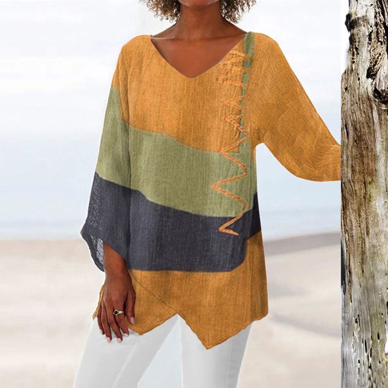 Helene | Chic V-Neck Blouse